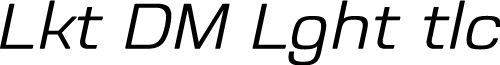 Luktao DEMO Light Italic