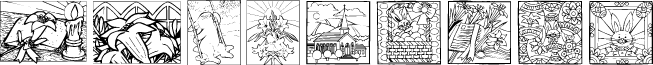 KR Easter Squares font