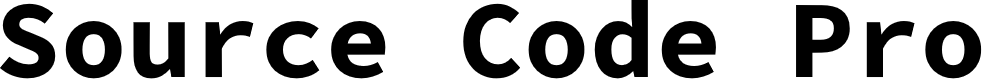 Preview image for Source Code Pro Bold