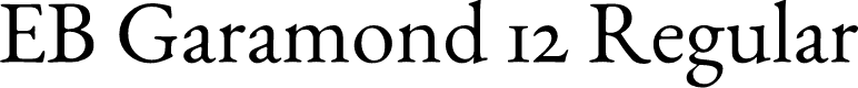 Preview image for EB Garamond 12 Regular