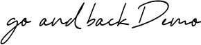 Go And Back Demo font