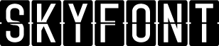 Skyfont font