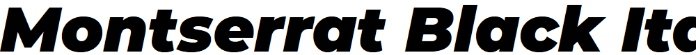 Preview image for Montserrat Black Italic