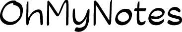 OhMyNotes font