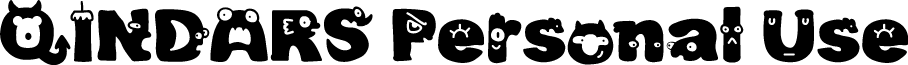 QINDARS Personal Use font