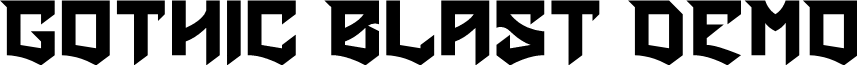 Gothic Blast DEMO font