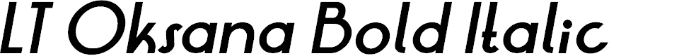 Preview image for LT Oksana Bold Italic