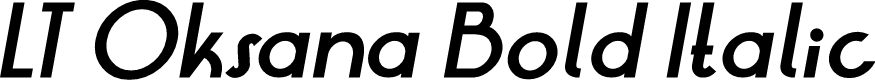 Preview image for LT Oksana Bold Italic