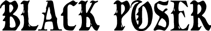 Black Poser Regular font
