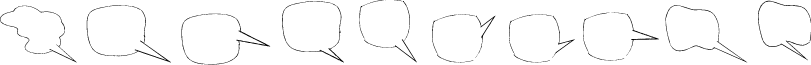 Freaky Comment Balloons LT font