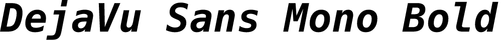 Preview image for DejaVu Sans Mono Bold Oblique