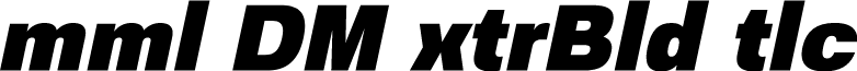 Emmali DEMO ExtraBold Italic