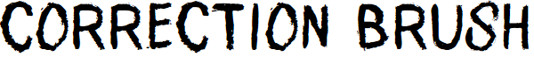 Correction Brush font