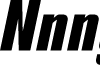 Nanueng DEMO Black Italic font