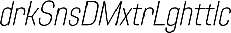 Adirek Sans DEMO ExtraLight Italic