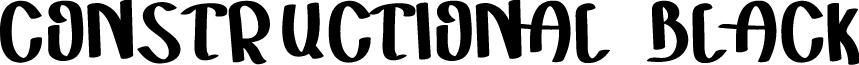 CONSTRUCTIONAL BLACK font