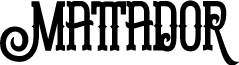 Mattador font