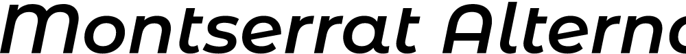 Preview image for Montserrat Alternates SemiBold Italic