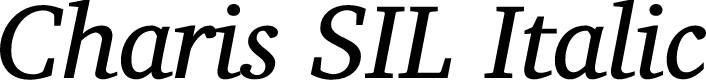 Preview image for Charis SIL Italic