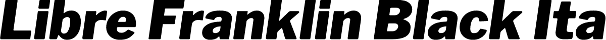 Libre Franklin Black Italic