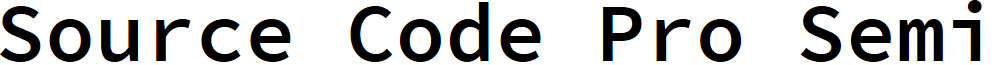 Source Code Pro Semibold