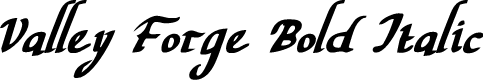 Valley Forge Bold Italic