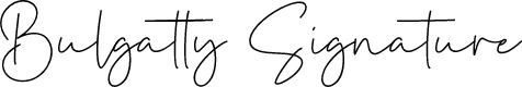 Bulgatty Signature