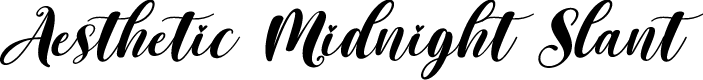 Aesthetic Midnight Slant
