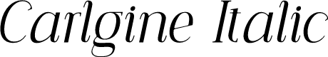 Carlgine Italic