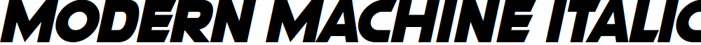 Modern Machine Italic