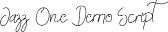 Jazz One Demo Script