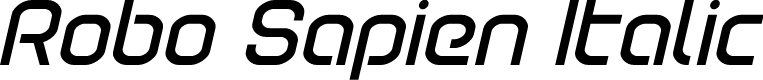 Robo Sapien Italic