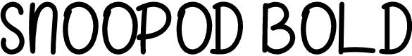 SNOOPOD Bold Demo Bold