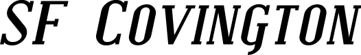 SF Covington SC Exp Bold Italic
