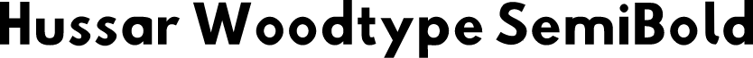 Hussar Woodtype SemiBold
