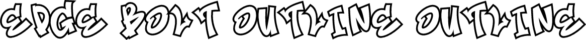 Edge Bolt Outline Outline