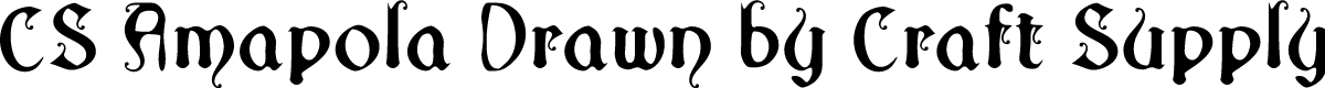 CSAmapolaDrawn-Regular Demo