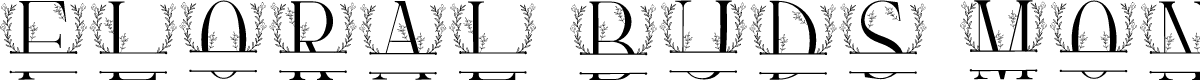 Floral Buds Monogram