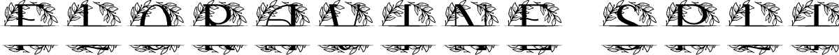 Floravine Split Monogram
