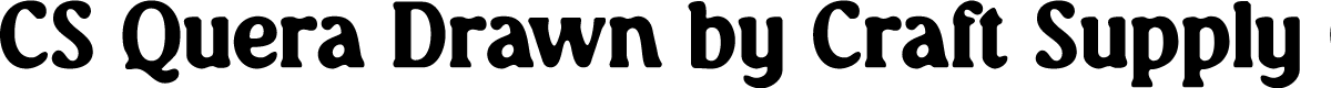 CSQueraDrawn-Regular Demo
