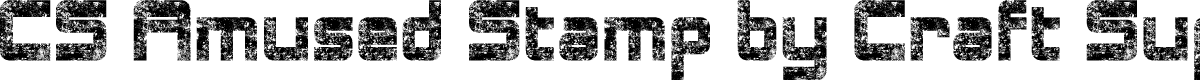 CSAmusedStamp-Regular Demo