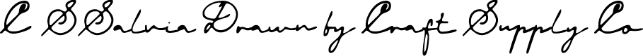 CSSalviaDrawn-Regular Demo