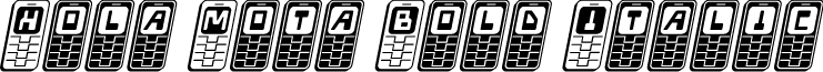 Hola Mota Bold Italic