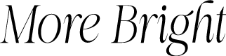 More Bright Italic