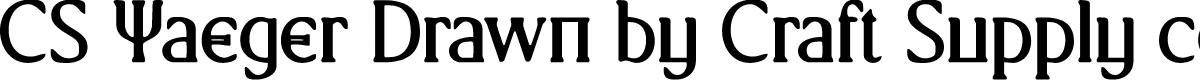 CSYaegerDrawn-Regular Demo