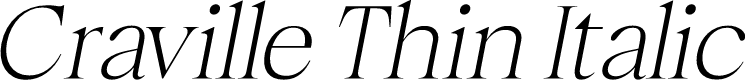 Craville Thin Italic