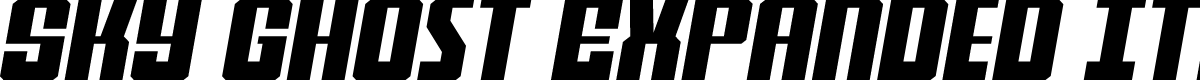 Sky Ghost Expanded Italic