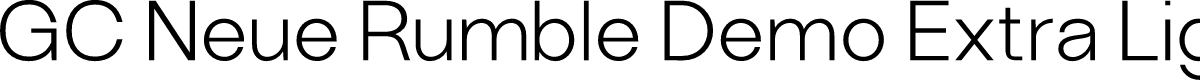 GC Neue Rumble Demo Extra Light