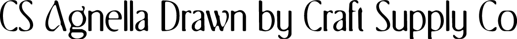 CSAgnellaDrawn-Regular Demo