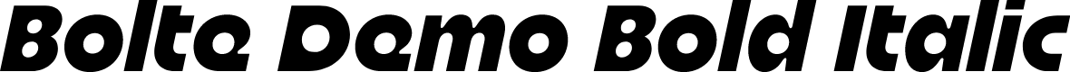 Bolte Demo Bold Italic